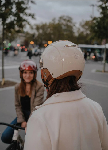 Tandem Light bicycle helmet with visor - Marko