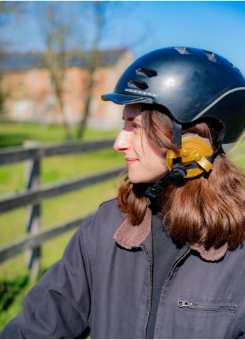 Leather earmuffs - Atelier Gwennili