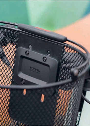 Clip-on front basket with handle - Klickfix