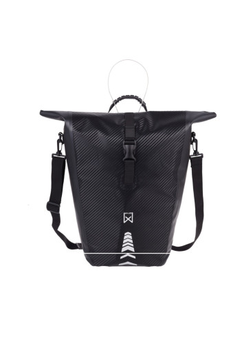 Sacoche vélo simple Carbonite antivol intégré - Willex