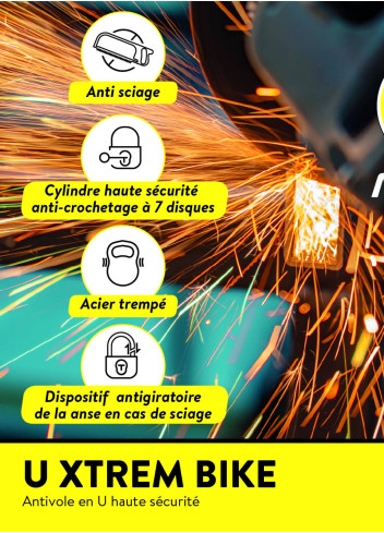 XTREM long shackle lock SRA - Auvray