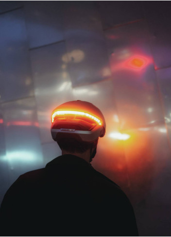 Casque HYP-E visière feu stop et clignotants - Abus