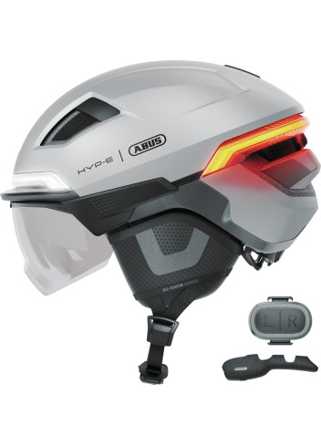 Casque HYP-E visière feu stop et clignotants - Abus
