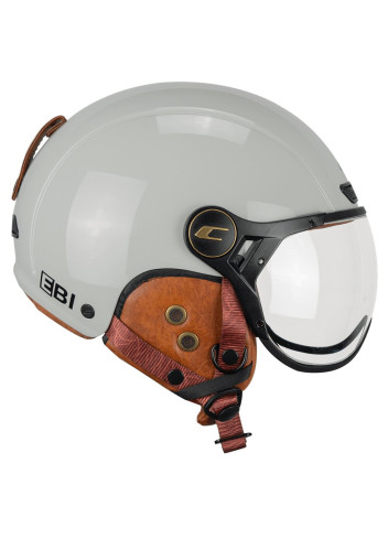 Vintage helmet with visor and earmuffs - CGM - Grey