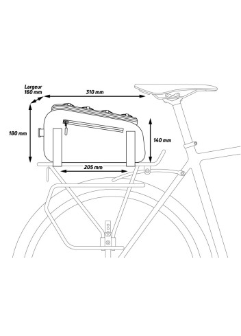 Sacoche porte bagage Z Traveler 9L - Zéfal