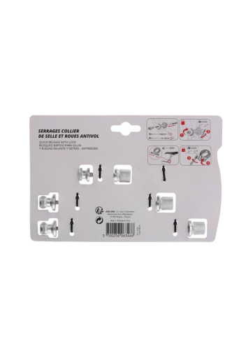 Antivol serrages collier de selle et roues - Add One
