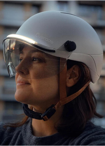 Casque lumineux clignotants avec visière - Overade