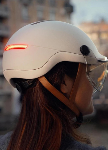 Casque lumineux clignotants avec visière - Overade