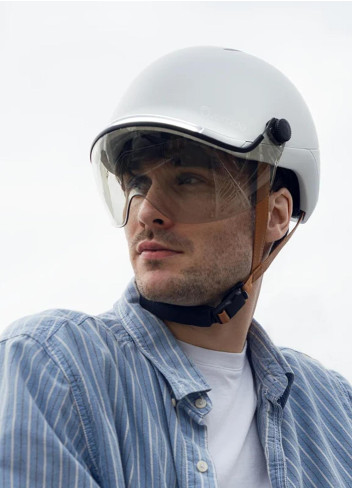 Casque lumineux clignotants avec visière - Overade