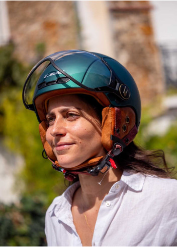 Vintage helmet with visor and earmuffs - CGM