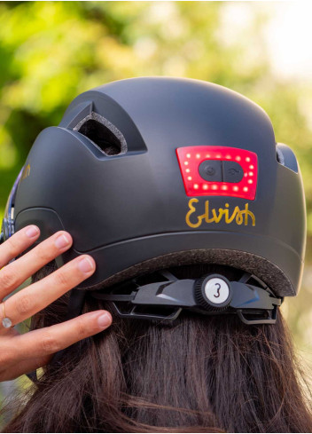 Casque citadin avec visière et éclairage - Elvish