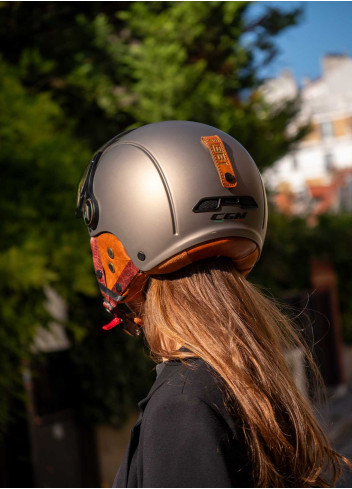 Vintage helmet with visor and earmuffs - CGM