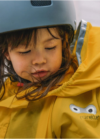 Yellow children's bike seat waterproof - Rainette