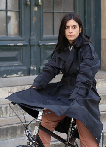 cycling trench coat