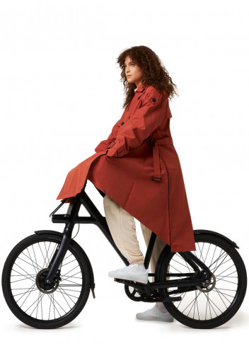 Long waterproof cycling trench coat - Maium Amsterdam