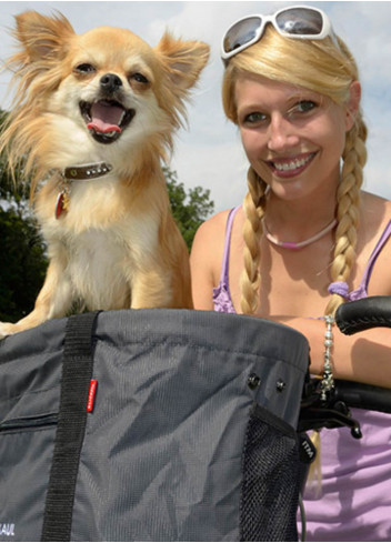 Sacoche chien pour support guidon - KLICKfix