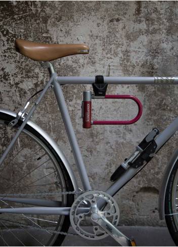Antivol Vélo U AXA 90 X 150mm Newton Mini avec Câble 8mm L 100cm + Support