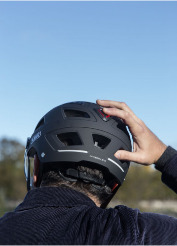 Casque vélo Hyban 2.0 visière et LED - Abus