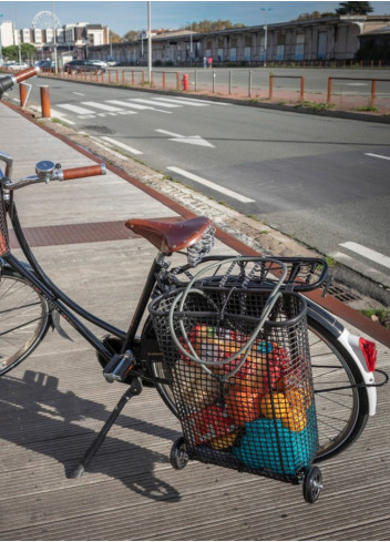 Recycled bicycle luggage trolley - Matlama