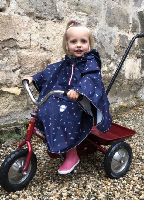 Cape de pluie vélo enfant - Temps des Grenouilles