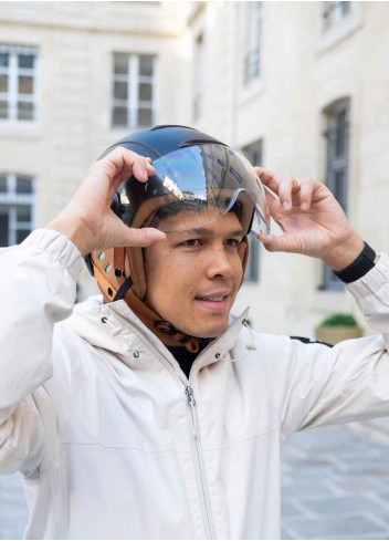 Tandem bicycle helmet with visor - Marko
